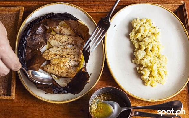 osteria antica, pompano al forno